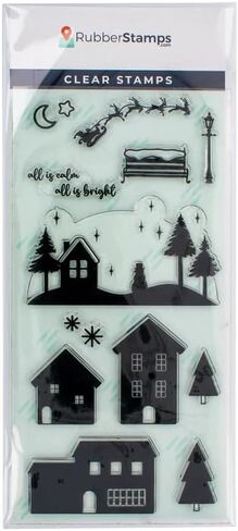 ExcelMark Cling Stamp Set (All is Calm, All is Bright) in Saudi Arabia