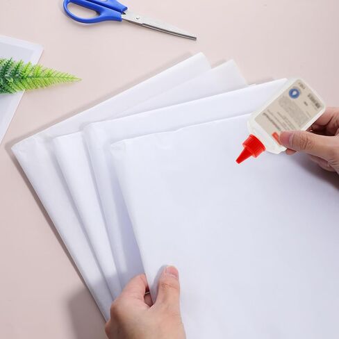 36x24 Inches Wet Strength Tissue Paper for Art, 100 White Tissue Paper Sheets Tear Resistant Packing Sheet for Crafts, Wrapping, Collage Model Making in Saudi Arabia
