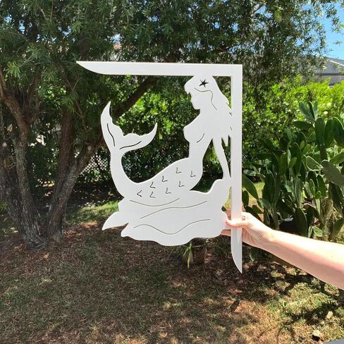 Mermaid Sitting Mailbox Bracket. Large. Long Lasting & Fabulous! Free Shipping to mainland USA in Saudi Arabia