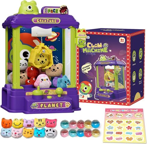 Mini Claw Machine للأطفال ، ألعاب آلات البيع التي تحمل عنوان الوحش لمدة 3-8 سنوات ، وآلات مخلب مع لعبة أفخم وكبسولة للأولاد ، هدايا عيد ميلاد رائعة للأطفال الذين تتراوح أعمارهم بين 3+ ، مثالية للحفلات والعطلات in Kuwait