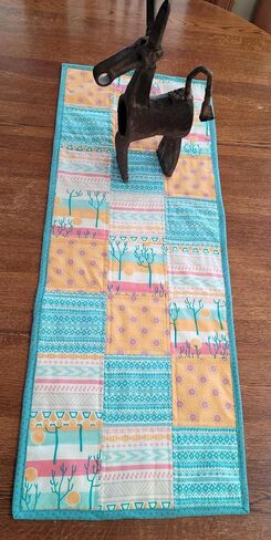 Hot Sun Quilted Table Runner - approximately 14" x 36.5" in Saudi Arabia