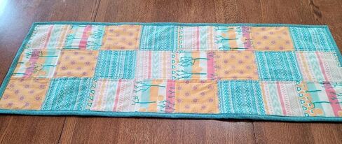 Hot Sun Quilted Table Runner - approximately 14" x 36.5" in Saudi Arabia