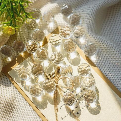 15Pcs Multi-Color Crystal Ball Prism Sun Catcher Crystals(30mm) in Saudi Arabia