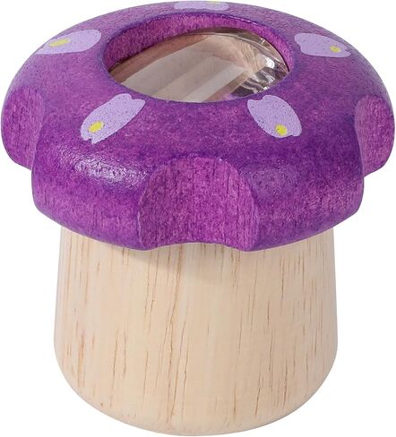 WODI 1PCS Wooden Kaleidoscope for Kids - Montessori Educational Optical Toy, Vintage Birthday Gift for Boys Girls Ages 3-12, Travel Sensory STEM Learning (red) in Saudi Arabia