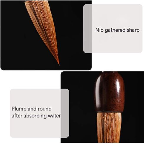 Calligraphy Brush, Chinese Calligraphy Brush,Brush pens,Calligraphy Watercolor Drawing Brush Writing Brush(Mixed Hair) in Kuwait