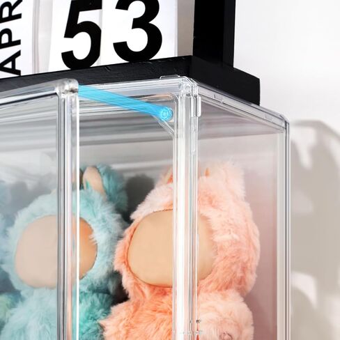 عرض علبة متوافقة مع ارتفاع Labubu 15.75 بوصة ، رف مربع عرض أكريليك واضح لدمية Pop Mart Labubu ، حزمة واحدة in Kuwait