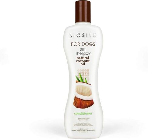 BioSilk for Dogs Silk Therapy Conditioner, with Coconut Oil, 12 Fl Oz in Kuwait