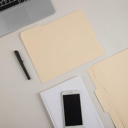 مجلد ملف مانيلا ، علامة تبويب 1/3 كوت ، حجم الحرف ، مجلدات مانيلا مع علامة تبويب ، 100 لكل مربع in Kuwait