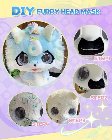 قاعدة فروي القناع قاعدة الفرو القاعدة ل Kemono Kigurumi anime in Saudi Arabia