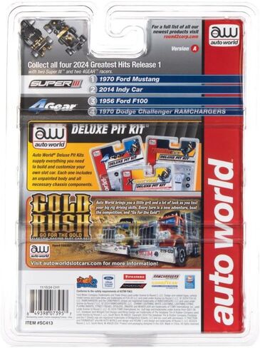 Auto World Super III 2014 Indy Car Johnny Lightning Special #1 (Gray) Ho Scale Slot Car in Kuwait