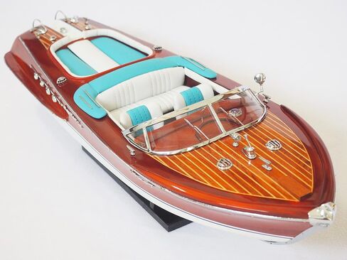 Riva AQUARAMA 21" (53 cm) Wood Boat Model Fully-Assembled in Saudi Arabia