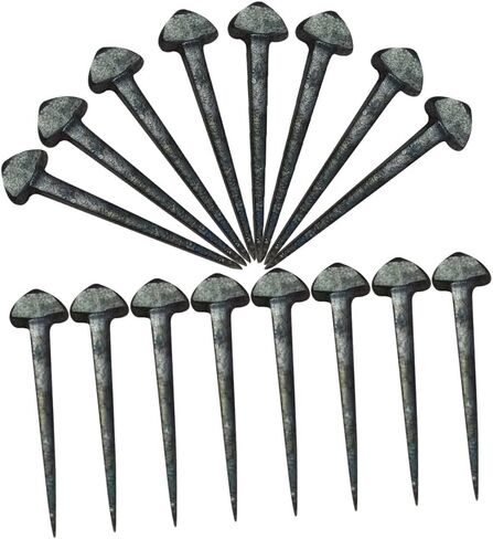 Hemoton 50pcs متينة أحداث حدوس الحصان الأظافر عالية الشد معدات الحافر للتثبيت الدقيق لأحذية الخيول استخدام الفروسية استخدام in Kuwait