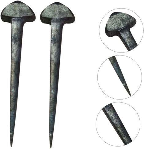 DECHOUS 50PCS مسامير حدوة الحصان المحمولة من أجل إصلاح الحافر معدات الفروسية المهنية القابلة للاستبدال الأظافر لإكسسوارات رعاية الخيول in Kuwait