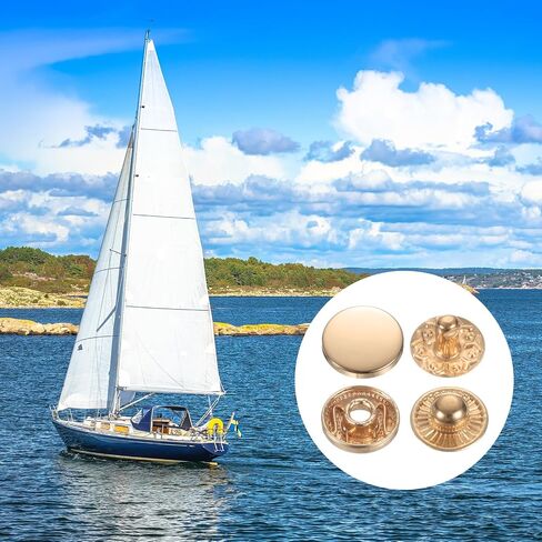 Harfington 60 مجموعات أزرار CAP-Stud Cap 10 مم معادن SNAP SPOY الأزرار SHOIN-ON SNAP in Saudi Arabia