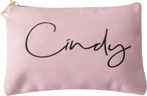 Personalized Makeup Bag for Women,Custom Cosmetic Bag for Girls Name,Monogrammed Cosmetic Pouch (cream color) in Saudi Arabia
