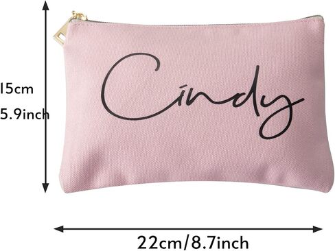 Personalized Makeup Bag for Women,Custom Cosmetic Bag for Girls Name,Monogrammed Cosmetic Pouch (cream color) in Saudi Arabia
