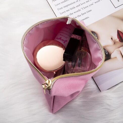 Personalized Makeup Bag for Women,Custom Cosmetic Bag for Girls Name,Monogrammed Cosmetic Pouch (cream color) in Saudi Arabia