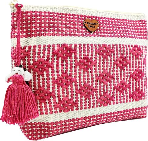 أكياس الماكياج ، Cosmetiquera Artesanal de Telar. التذكارات و Regalo Mexicano. هدية أواكساكا. أكياس مصنوعة يدويًا من أواكساكا المكسيك. (كاناريو) in Kuwait