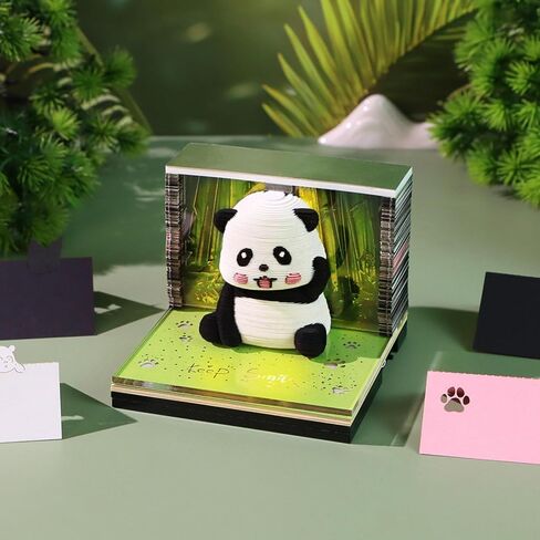 3D Timepiece Calendar 2026 Paper Art Memo Pad with LED Light – Tear-Away Desk Calendar for Record, Planner & Habit Tracker, Bookmark, Gift & Decorative Office Decor in Saudi Arabia