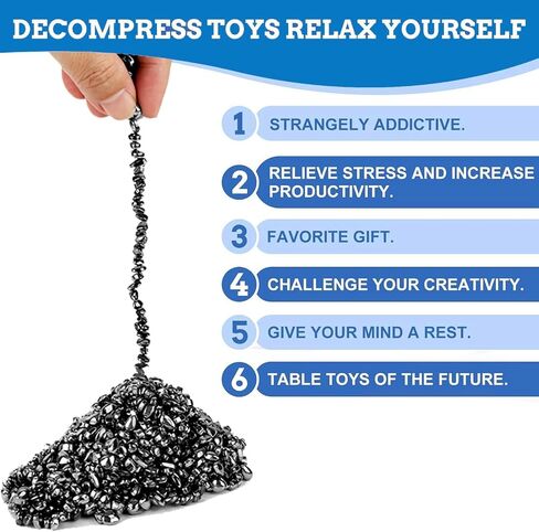 550 PCS Colorful Desk Fidget Toy, Putty-Like Sensory Fidget Toys for Adults | Squishy Sensory Stones in Metal tin, Stress Relief Desk Toy for Office ADHD Focus, Gifts for Teens 14+ in Saudi Arabia