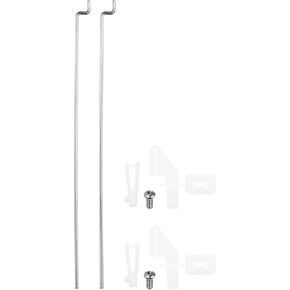 MECCANIXITY 2pcs 304 Stainless Steel 1x80mm Z Push Rods Parts, 2pcs Nylon Control Horns for DIY RC Car Boat Airplane Helicopter Model Replacement, Silver in Saudi Arabia
