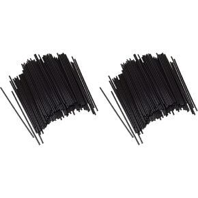 Chef Craft Select Plastic Cocktail or Coffee Stirrer Straws, 5 inch 150 piece set, Black in Kuwait