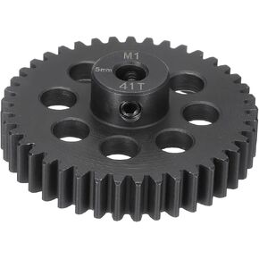 MECCANIXITY Steel M1 Gear Set 41T 5mm Shaft Motor Gears for RC Vehicles Truck Drift Car Part, Black in Kuwait