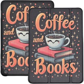 Case for All-New Amazon Fire HD 8 & 8 Plus Tablet (12th Generation/10th Generation, 2022/2020 Release), Slim PU Leather Trifold Cover Stand Shell with Auto Wake/Sleep, African American Woman in Kuwait