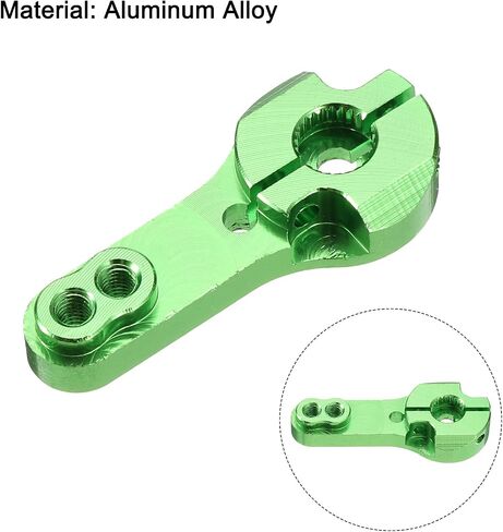 MECCANIXITY 3 Pcs Aluminum Alloy 25T Steering Servo Arm Horn for DIY RC Car/Boat/Airplane Boat Accessories, Orange in Saudi Arabia