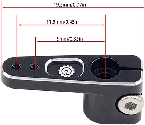 2PCS 15T SCX24 Servo Horn for Emax ES08MA مناسبة لـ SCX24 AX24 90081 إلخ 1/24 ترقيات Crawler Carler (أرجوانية) in Kuwait