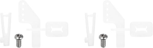 MECCANIXITY 2pcs 304 Stainless Steel 1x50mm Z Push Rods Parts, 2pcs Nylon Control Horns for DIY RC Car Boat Airplane Helicopter Model Replacement, Silver in Saudi Arabia