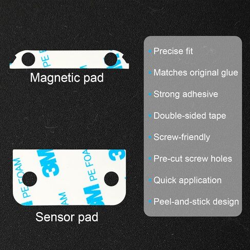 40pcs Adhesive Replacement Tapes for Ring Alarm Contact Sensor 2nd Gen, Premium 20 Sensor Pads & 20 Magnetic Pads Strong Double-Sided Sticky Strips for Easy Installation in Saudi Arabia