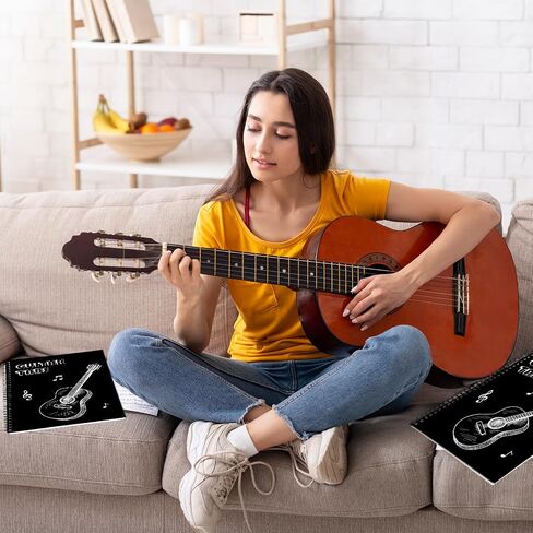 GISGFIM 2 Pack Guitar Tab دفتر Notebook 6-String Blank Sheet Tableature Notebooks for Music Music Writing for Bovens Musicians الطلاب 7.5x10.23 بوصة in Saudi Arabia