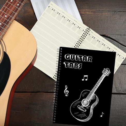 GISGFIM 2 Pack Guitar Tab دفتر Notebook 6-String Blank Sheet Tableature Notebooks for Music Music Writing for Bovens Musicians الطلاب 7.5x10.23 بوصة in Saudi Arabia