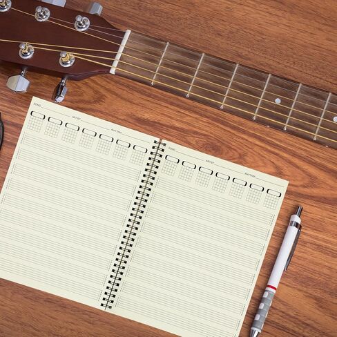 GISGFIM 2 Pack Guitar Tab دفتر Notebook 6-String Blank Sheet Tableature Notebooks for Music Music Writing for Bovens Musicians الطلاب 7.5x10.23 بوصة in Saudi Arabia