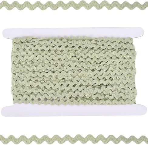 GORGECRAFT 25 Yards White RIC Rac Ribbon Wool Yarn Rick Rack Trim 1/4 Inch Rickrack Lace Wave Ribbon Zig Zag Wave Bending Lace Trim S Shaped Braided Fabric for Sewing DIY Crafts Christmas in Saudi Arabia
