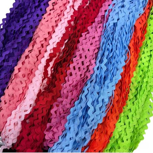 Multiple Colors Available Rick Rack Trim for Crafting and Sewing, 10yards (Green) in Kuwait