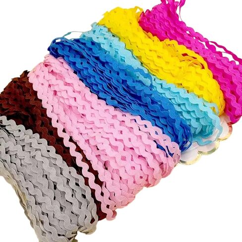 Multiple Colors Available Rick Rack Trim for Crafting and Sewing, 10yards (Green) in Kuwait