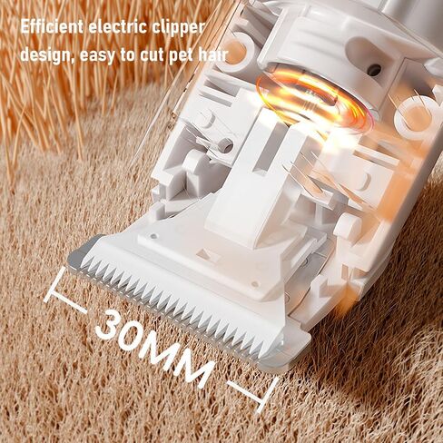 Pet Gooring Clipper Kit Low Love Love Reclable Cordless Electric Hair Clipper for Pets Cats Dogs with 6 Accessories USB Cable 15.5cm in Saudi Arabia