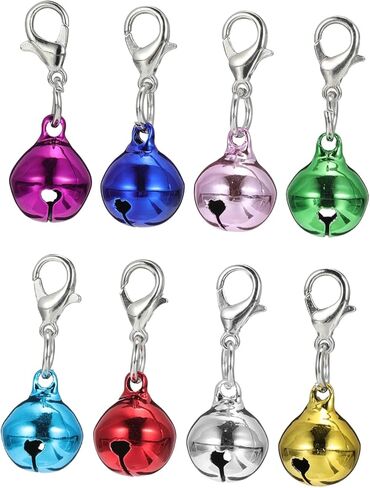 24pcs سلاسل المفاتيح على شكل جرس كهربائي ألوان المعلقات الزخرفية للألوان للحرف الإبداعية وملحقات فريدة لافتة للنظر للمفاتيح والحرف اليدوية in Saudi Arabia
