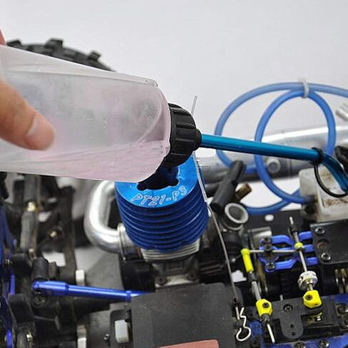 575.49 RC Car Fuel Bottle زجاجة زجاجة زجاجة زيت البلاستيك ل RC طراز مروحية السيارات in Saudi Arabia