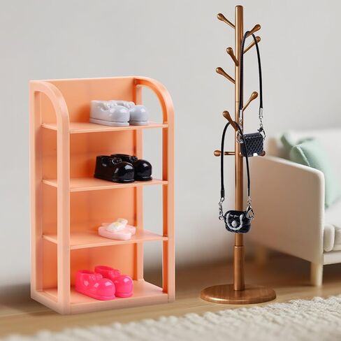 76pcs ملحقات Dollhouse Miniature ، حمام Dollhouse مع مجموعة من منشفة شامبو فرشاة الأسنان مجموعة أدوات نظافة ، مجموعة مصغرة لتخزين المجوهرات حقيبة ظهر للفتاة in Saudi Arabia