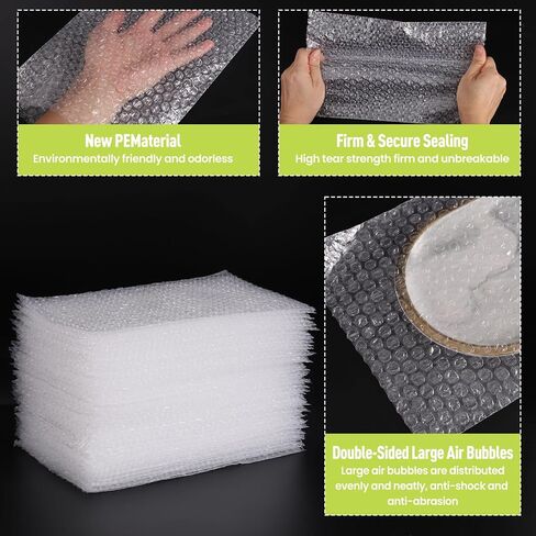 50pcs الفقاعات الصافية الأكياس ، 8 × 12 بوصة من أكياس التعبئة والتغليف من أجل نقل وتخزين وشحن وتعبئة لأطباق الأطباق لوحات نظارات in Kuwait
