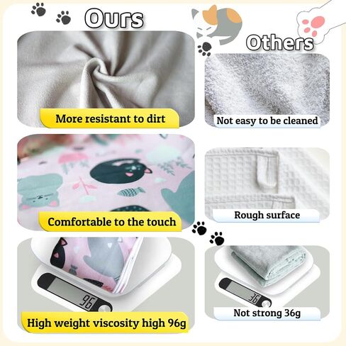 Cat Wrap for Grooming-Premium Cat Grooming Wrap Cat Restraint for Nail Clipping, Self-Adherent Soft Cat Blanket to Wrap Cat Anti-Scratch Anti-Escape Grooming Bag (Pink, L(Within 9lbs)) in Saudi Arabia