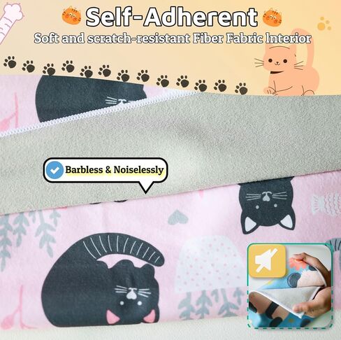 Cat Wrap for Grooming-Premium Cat Grooming Wrap Cat Restraint for Nail Clipping, Self-Adherent Soft Cat Blanket to Wrap Cat Anti-Scratch Anti-Escape Grooming Bag (Pink, L(Within 9lbs)) in Saudi Arabia