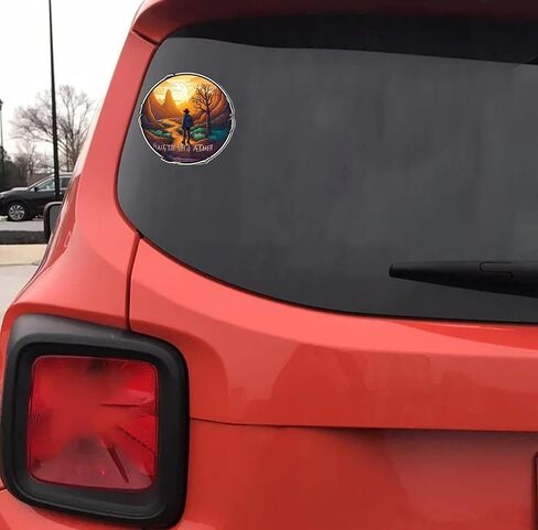 Happy Camper Camping Lover Sticker For Car, Bike, SUV, Truck, Helmet, Laptop, Water Bottle, Notebook, Decal window, Guitar, Skateboard, Bumper Vinyl Waterproof sticker 5 inch(Design 6) in Saudi Arabia