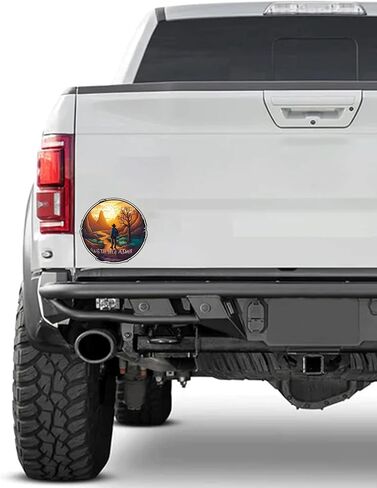 Happy Camper Camping Lover Sticker For Car, Bike, SUV, Truck, Helmet, Laptop, Water Bottle, Notebook, Decal window, Guitar, Skateboard, Bumper Vinyl Waterproof sticker 5 inch(Design 6) in Saudi Arabia