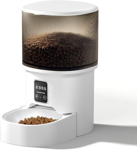 Darlipet Automatic cat Feeder,4L Auto cat Feeder,Programmable Meal & Portions,Freshness Protection, Automatic Cat Food Dispenser for Cats & Dogs, Back-up Battery, Easy to Set up & Clean in Saudi Arabia