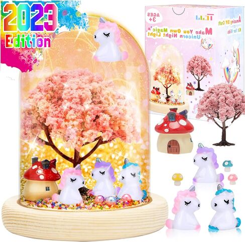ضوء ليلي يونيكورن ، TCJJ DIY Night Light- اصنع نورًا ليليًا خاصًا به ، هدايا وحيدات للبنات ، وحيدات حورية البحر حرفة هدايا عيد ميلاد هدايا عيد الميلاد لمدة 4 ، 5 ، 6 ، 7 ، 8 سنوات الفتيات in Kuwait