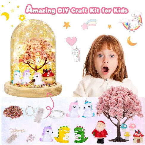 ضوء ليلي يونيكورن ، TCJJ DIY Night Light- اصنع نورًا ليليًا خاصًا به ، هدايا وحيدات للبنات ، وحيدات حورية البحر حرفة هدايا عيد ميلاد هدايا عيد الميلاد لمدة 4 ، 5 ، 6 ، 7 ، 8 سنوات الفتيات in Kuwait